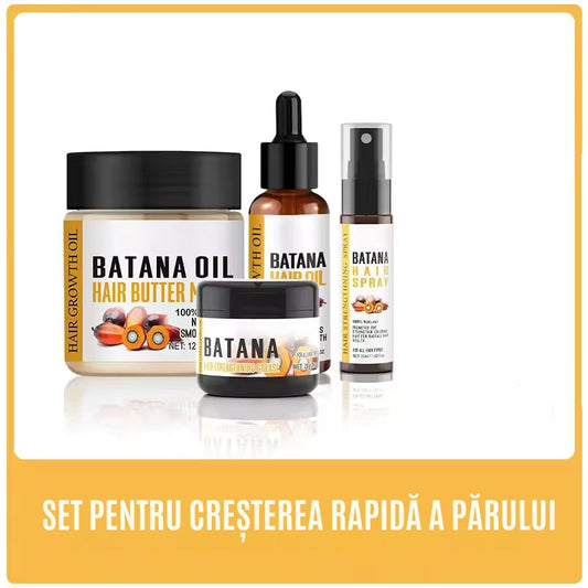 Set complet Batana Oil pentru regenerarea părului – 4 piese